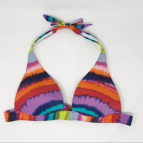 Victoria's Secret Other - Victoria’s Secret Multi-Colored Bikini Halter Top